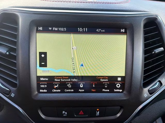 2021 Hydro Blue Pearlcoat Jeep Cherokee Trailhawk 4X4 SUV