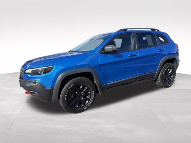 2021 Hydro Blue Pearlcoat Jeep Cherokee Trailhawk 4X4 SUV