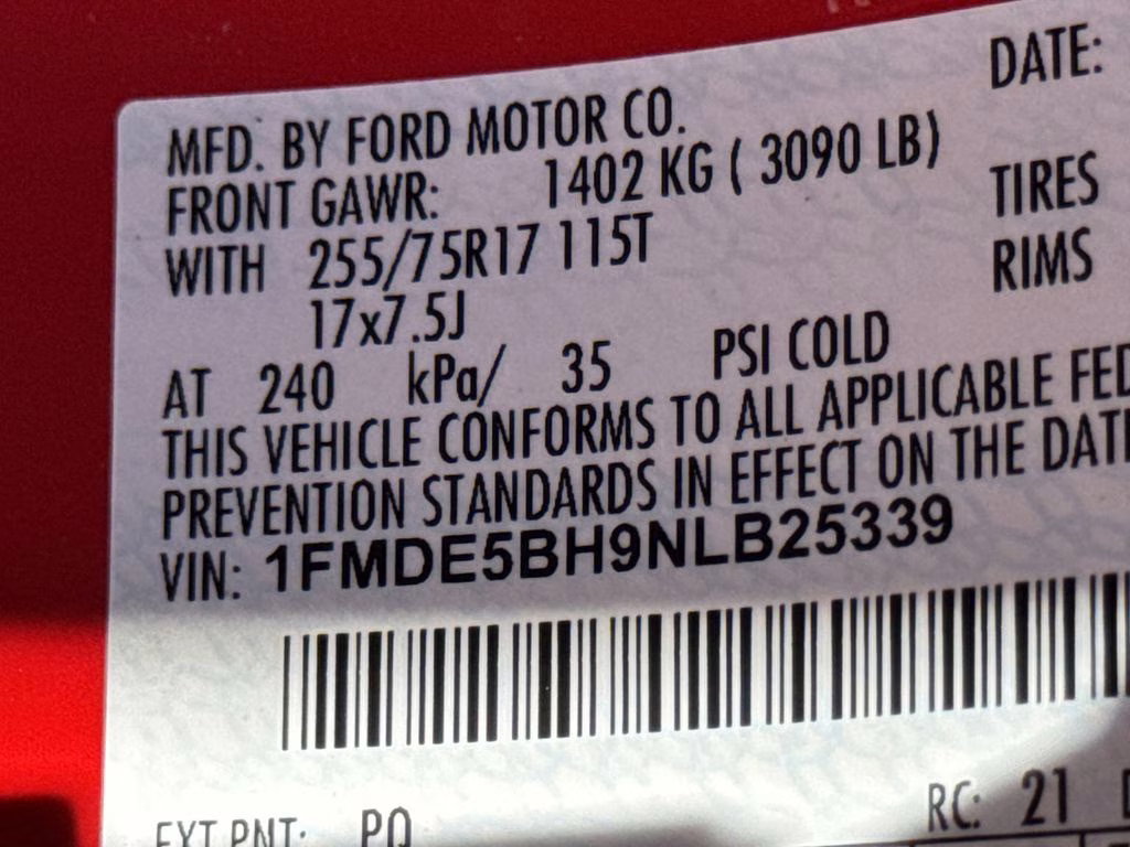 2022 Race Red Ford Bronco Big Bend 4X4 SUV