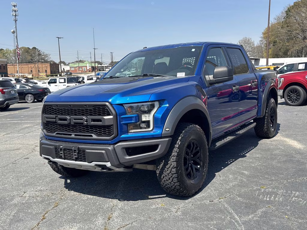 2017 Lightning Blue Ford F-150 Raptor 4X4 Truck