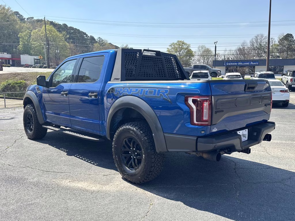 2017 Lightning Blue Ford F-150 Raptor 4X4 Truck
