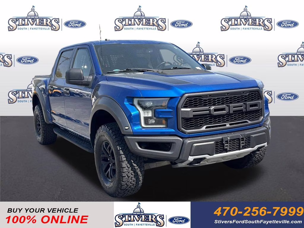 2017 Lightning Blue Ford F-150 Raptor 4X4 Truck