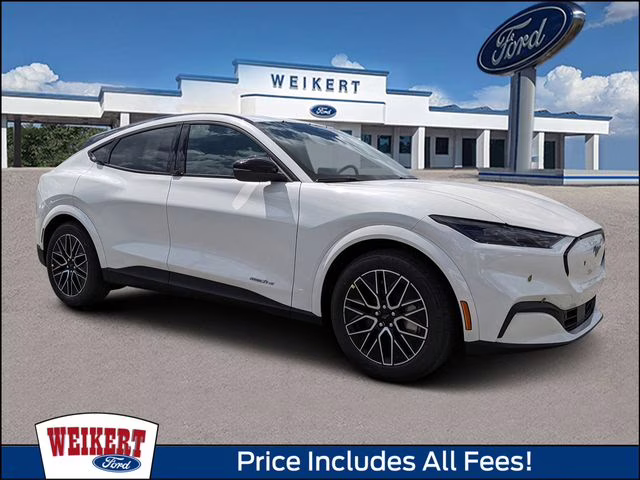 2026 Star White Metallic Tri-Coat Ford Mustang Mach-E Premium RWD SUV