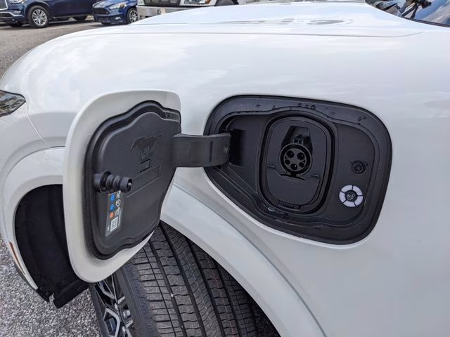 2026 Star White Metallic Tri-Coat Ford Mustang Mach-E Premium RWD SUV