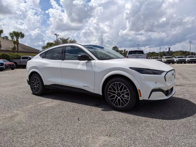 2026 Star White Metallic Tri-Coat Ford Mustang Mach-E Premium RWD SUV