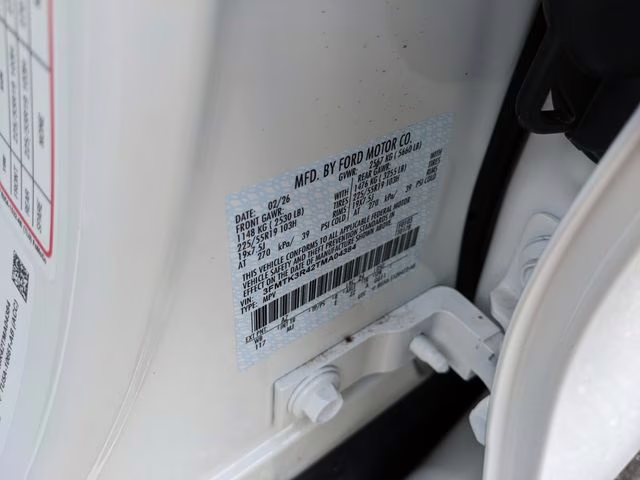 2026 Star White Metallic Tri-Coat Ford Mustang Mach-E Premium RWD SUV