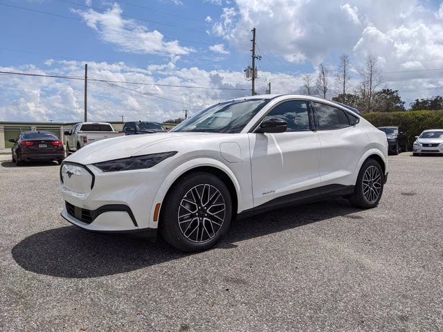 2026 Star White Metallic Tri-Coat Ford Mustang Mach-E Premium RWD SUV