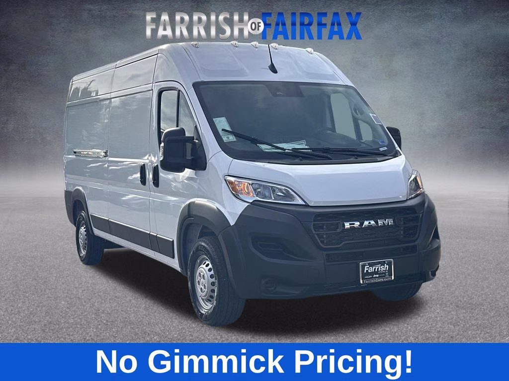 2026 Bright White Clearcoat Ram ProMaster 2500 High Roof FWD Van