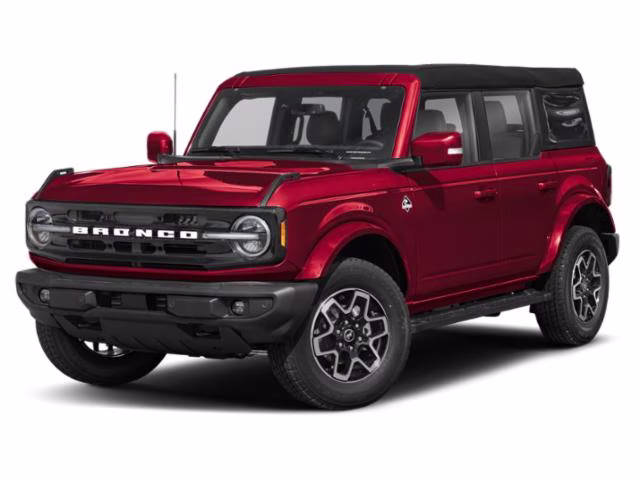 2026 Ruby Red Metallic Tinted Clearcoat Ford Bronco Outer Banks 4X4 Convertible