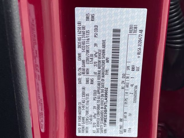 2026 Ruby Red Metallic Tinted Clearcoat Ford Bronco Badlands 4X4 Convertible