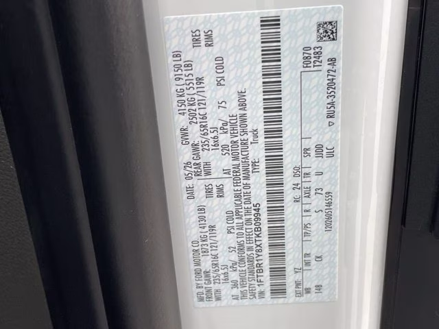 2026 Oxford White Ford Transit Cargo Van Base RWD Van