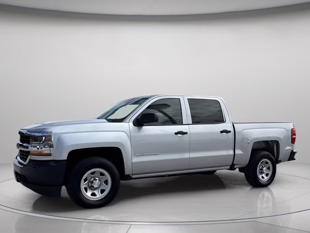 2018 Silver Ice Metallic Chevrolet Silverado 1500 WT RWD Truck