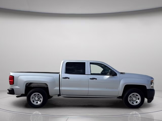 2018 Silver Ice Metallic Chevrolet Silverado 1500 WT RWD Truck