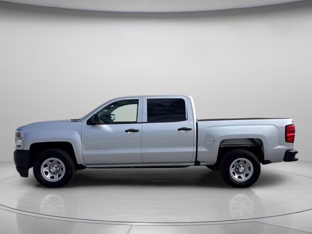 2018 Silver Ice Metallic Chevrolet Silverado 1500 WT RWD Truck