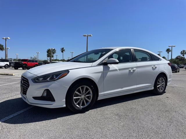 2018 Quartz White Pearl Hyundai Sonata ECO FWD Sedan