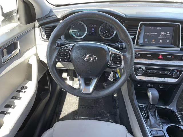 2018 Quartz White Pearl Hyundai Sonata ECO FWD Sedan