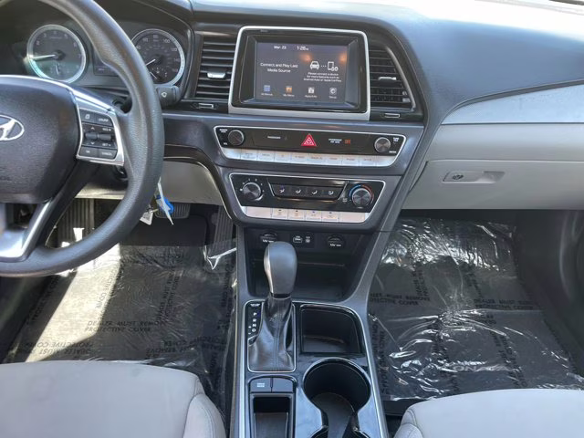 2018 Quartz White Pearl Hyundai Sonata ECO FWD Sedan