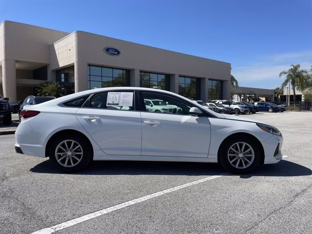 2018 Quartz White Pearl Hyundai Sonata ECO FWD Sedan