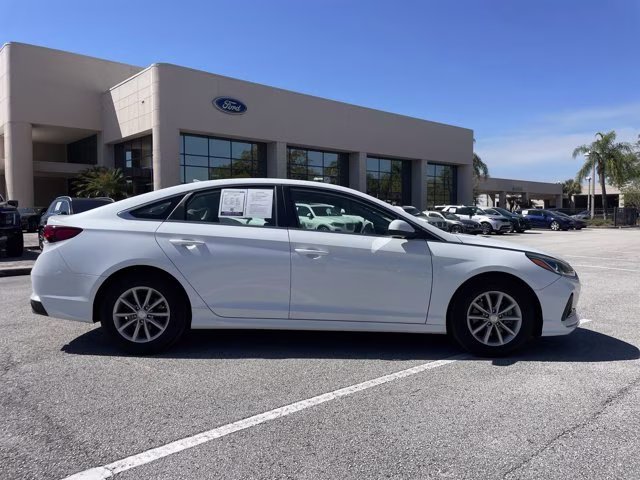 2018 Quartz White Pearl Hyundai Sonata Eco FWD Sedan