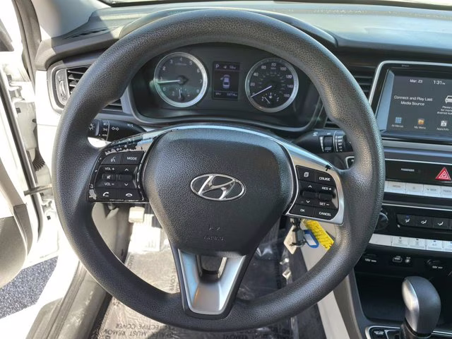 2018 Quartz White Pearl Hyundai Sonata ECO FWD Sedan