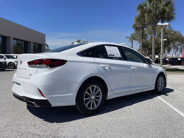 2018 Quartz White Pearl Hyundai Sonata ECO FWD Sedan