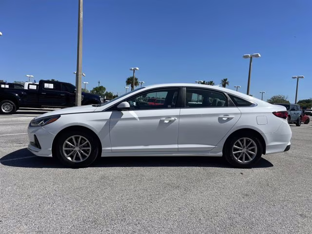 2018 Quartz White Pearl Hyundai Sonata ECO FWD Sedan