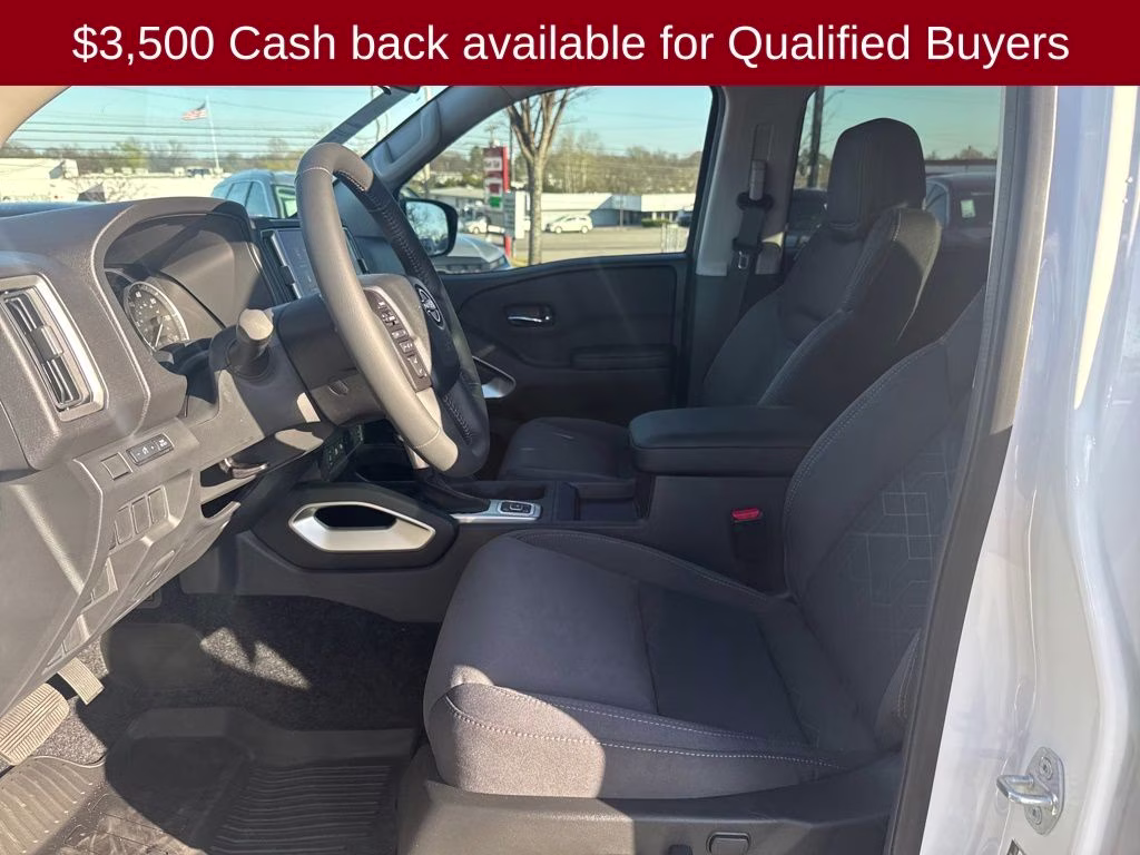 2026 Glacier White Nissan Frontier SV 4X4 Truck