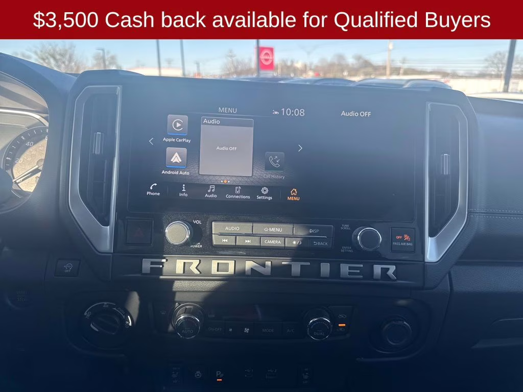 2026 Glacier White Nissan Frontier SV 4X4 Truck