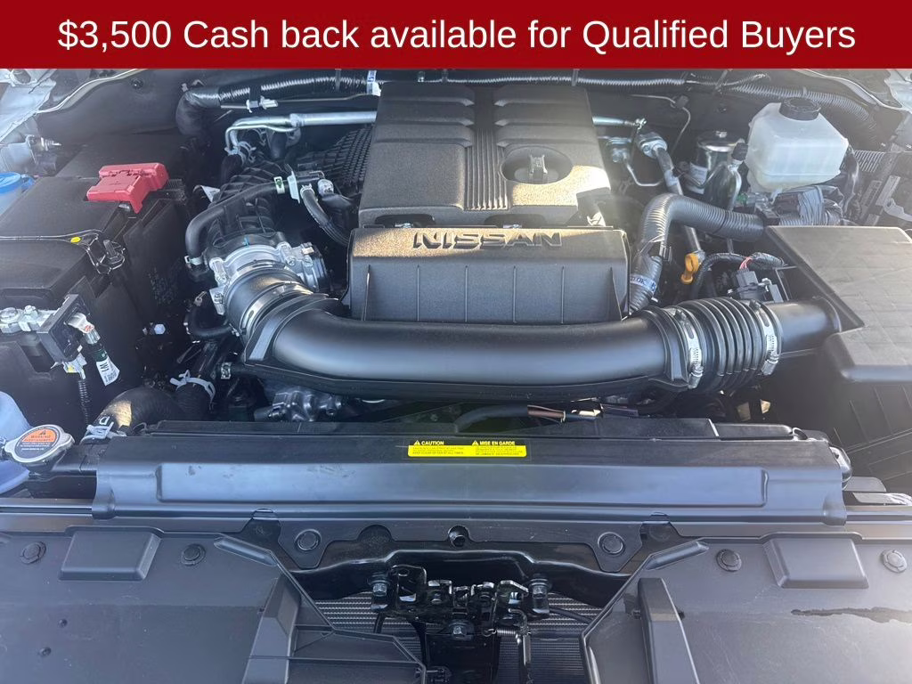 2026 Glacier White Nissan Frontier SV 4X4 Truck