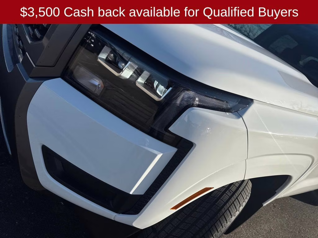 2026 Glacier White Nissan Frontier SV 4X4 Truck