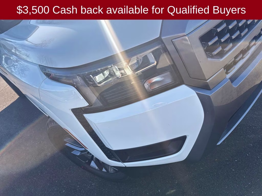 2026 Glacier White Nissan Frontier SV 4X4 Truck
