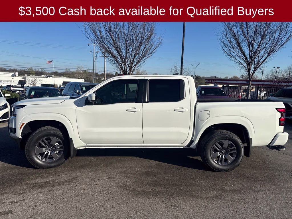 2026 Glacier White Nissan Frontier SV 4X4 Truck