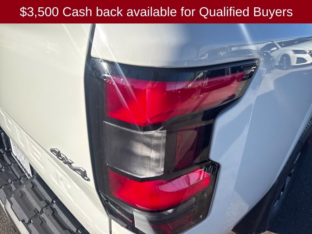 2026 Glacier White Nissan Frontier SV 4X4 Truck