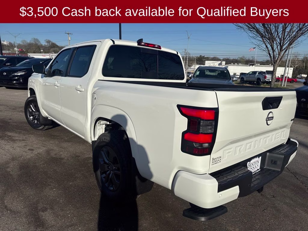 2026 Glacier White Nissan Frontier SV 4X4 Truck