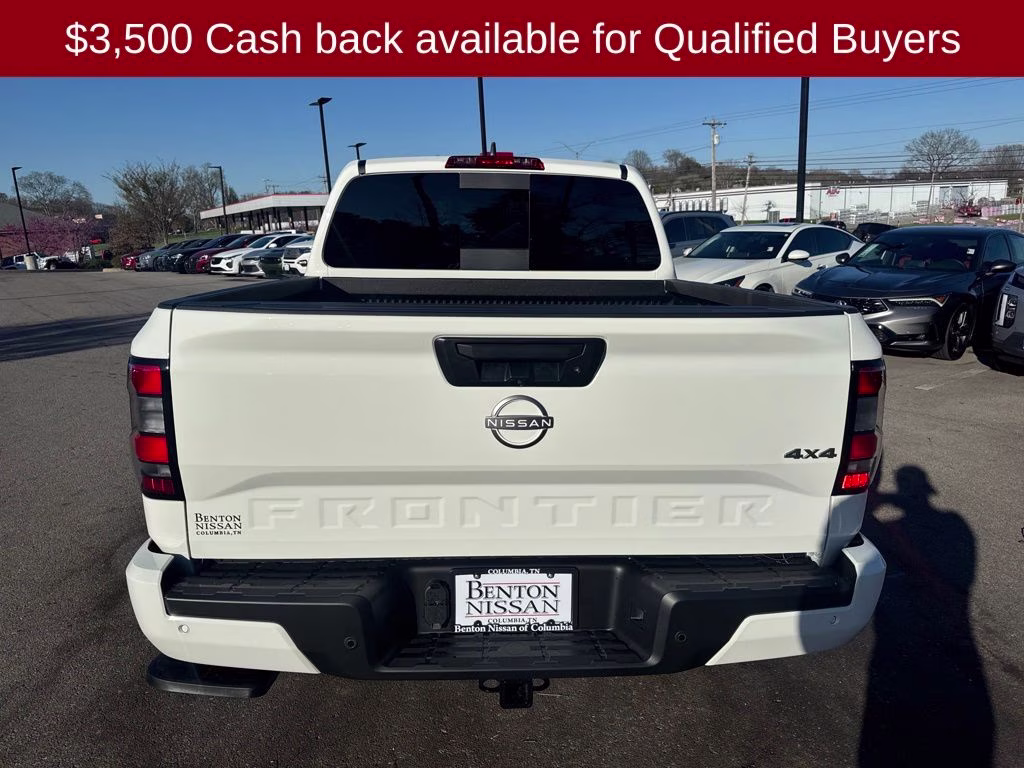 2026 Glacier White Nissan Frontier SV 4X4 Truck