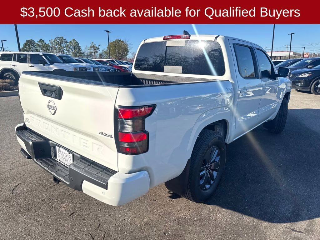 2026 Glacier White Nissan Frontier SV 4X4 Truck