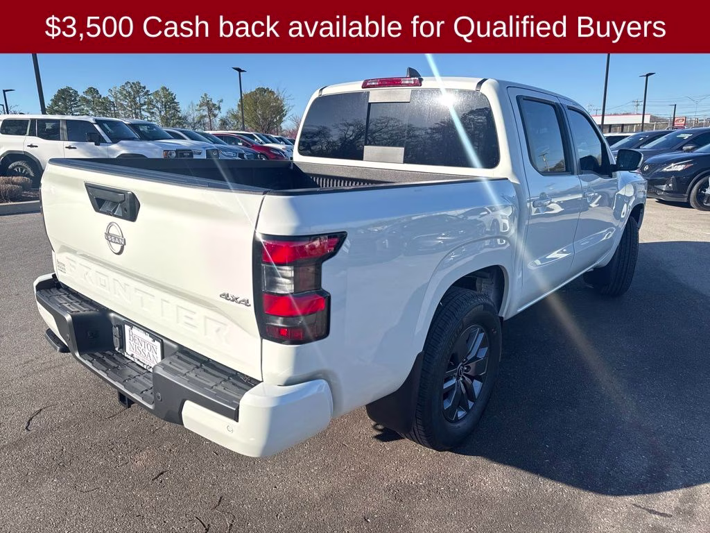 2026 Glacier White Nissan Frontier SV 4X4 Truck
