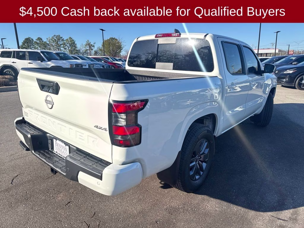 2026 Glacier White Nissan Frontier SV 4X4 Truck