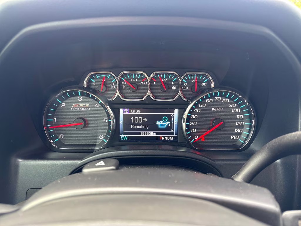 2016 Black Chevrolet Silverado 1500 LTZ 4X4 Truck