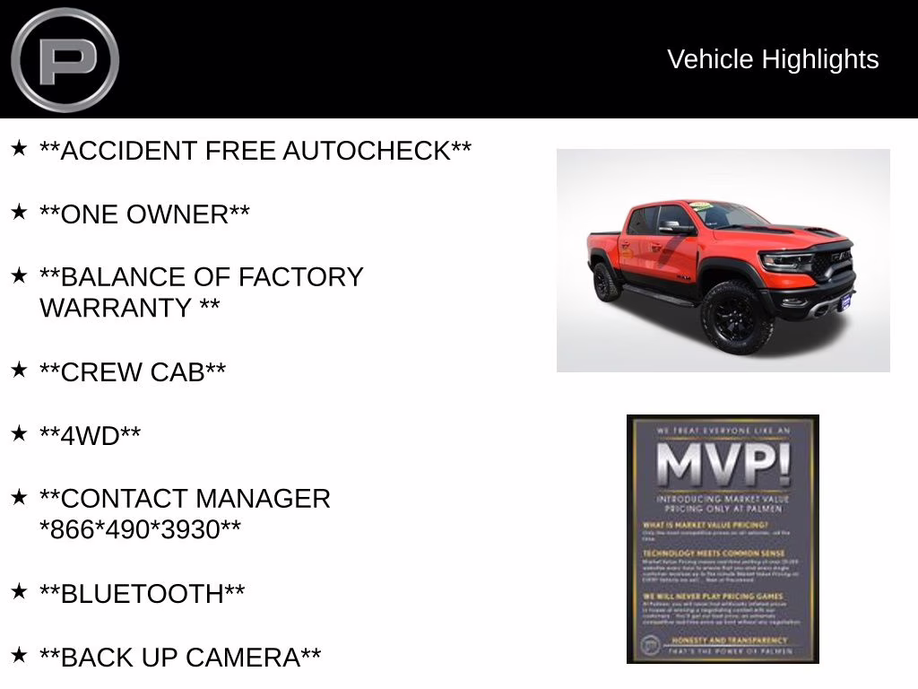 2022 Flame Red Clearcoat Ram 1500 TRX 4X4 Truck