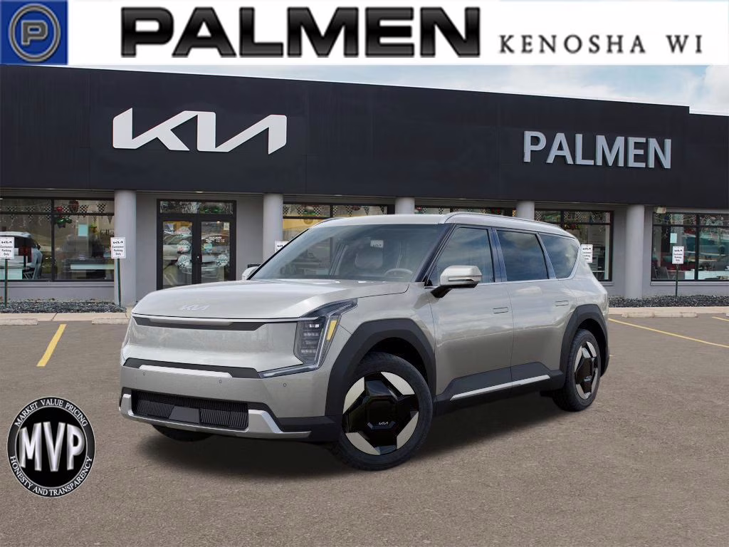 2026 Ivory Silver Kia EV9 Wind AWD SUV