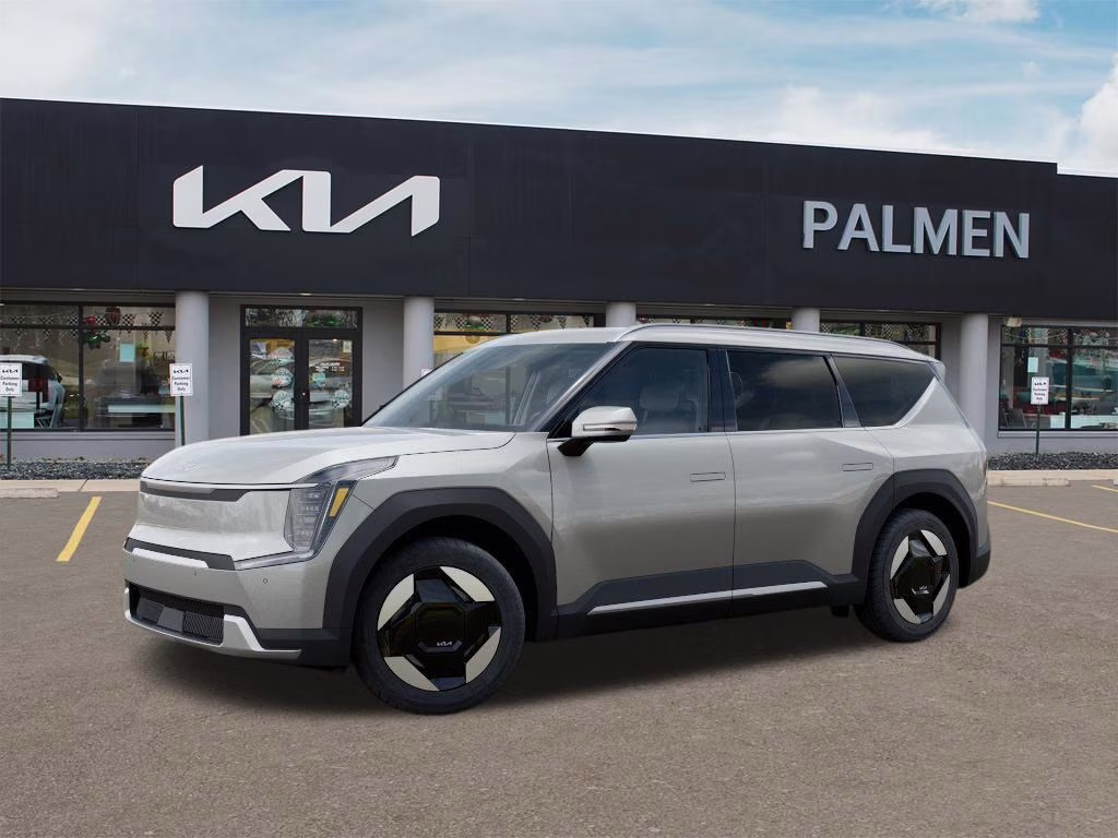 2026 Ivory Silver Kia EV9 Wind AWD SUV