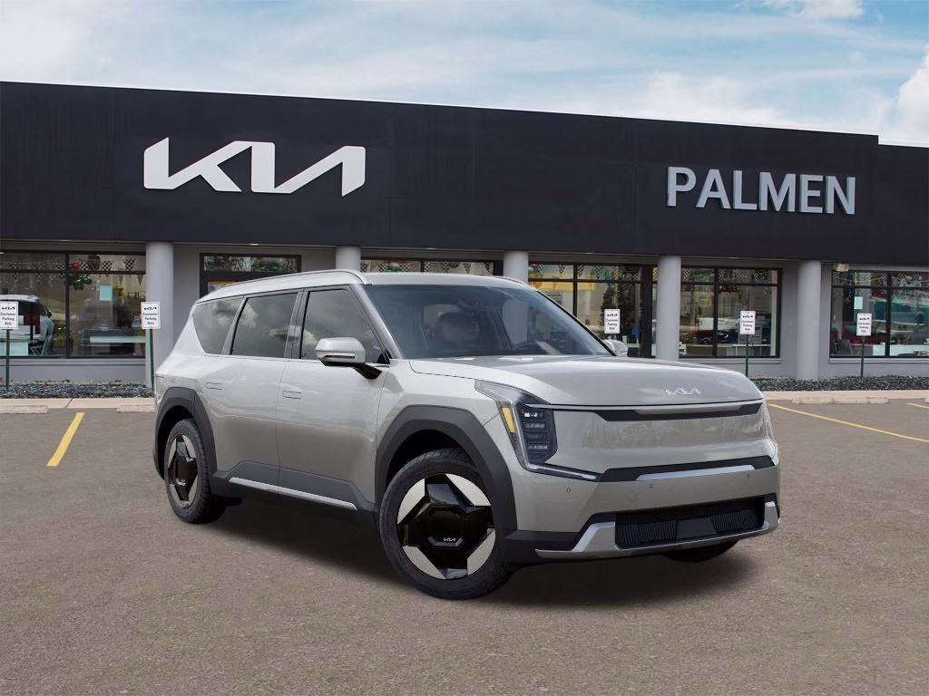2026 Ivory Silver Kia EV9 Wind AWD SUV