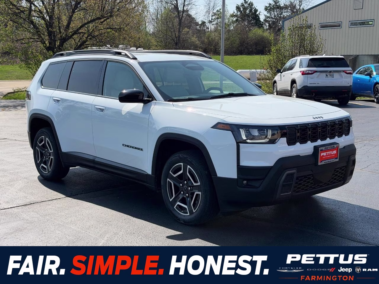 2026 Bright White Clearcoat Jeep Cherokee Laredo 4X4 SUV