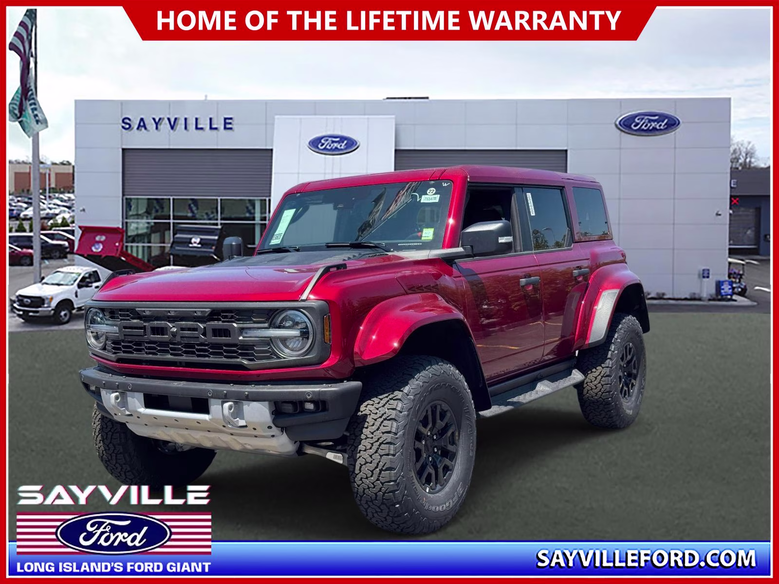 2026 Red Ford Bronco Raptor 4 Door Advanced 4x4 4X4 SUV