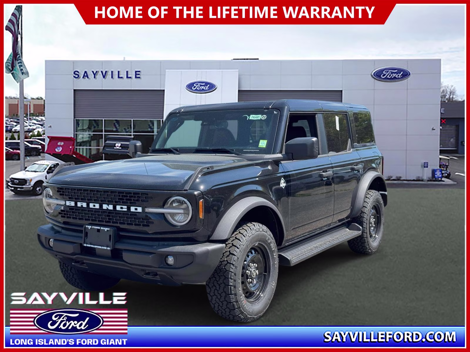 2026 Shadow Black Ford Bronco Outer Banks 4 Door 4x4 4X4 SUV