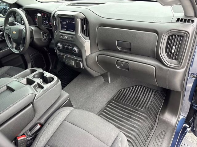 2022 Northsky Blue Metallic Chevrolet Silverado 1500 Custom RWD Truck