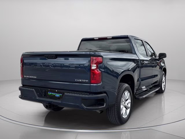 2022 Northsky Blue Metallic Chevrolet Silverado 1500 Custom RWD Truck