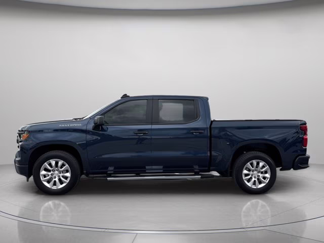2022 Northsky Blue Metallic Chevrolet Silverado 1500 Custom RWD Truck