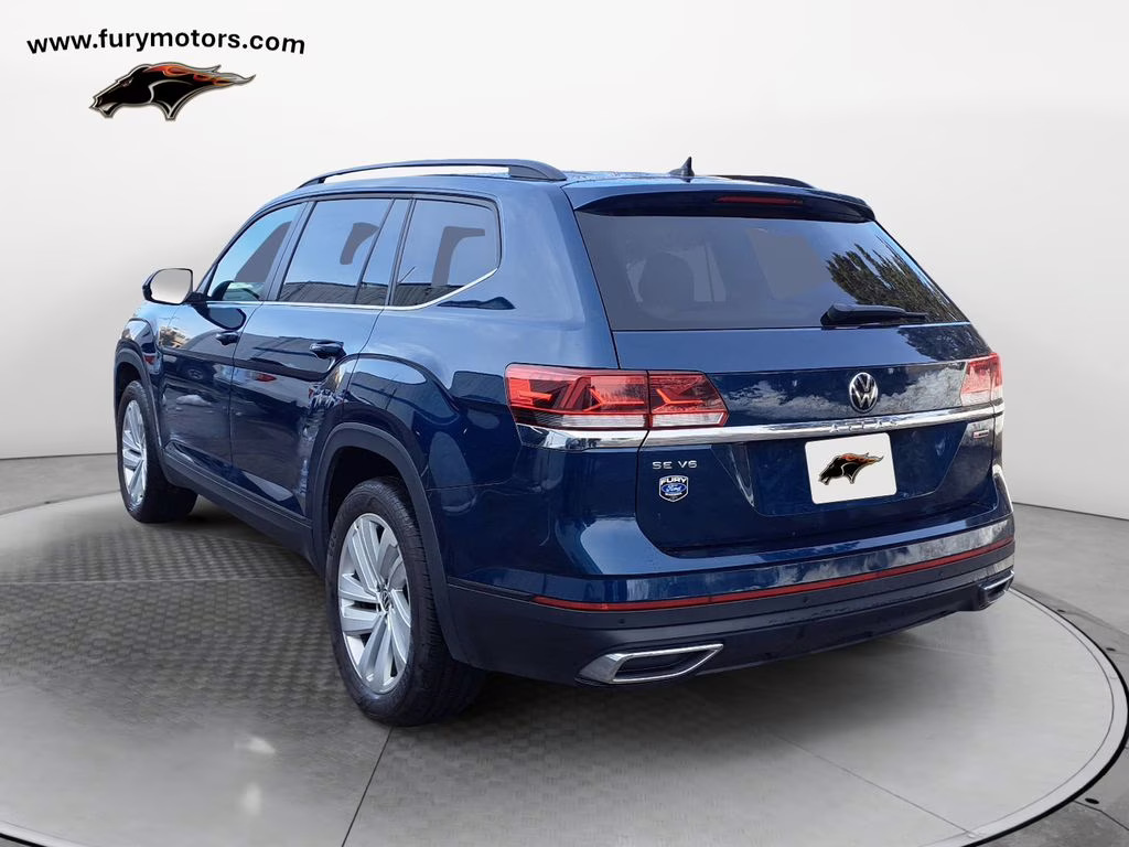 2021 Pacific Blue Metallic Volkswagen Atlas 3.6L V6 SE w/Technology AWD SUV